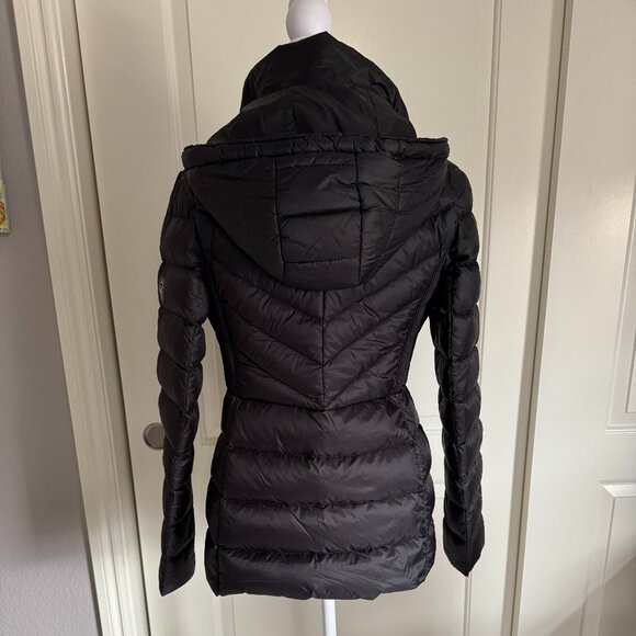 Michael Kors Packable Down Black Puffer Jacket, Size Small - Picture 4 of 10